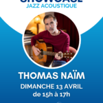 Lire la suite à propos de l’article Showcase de Thomas Naïm au Grand Cercle – 13 avril – Eragny