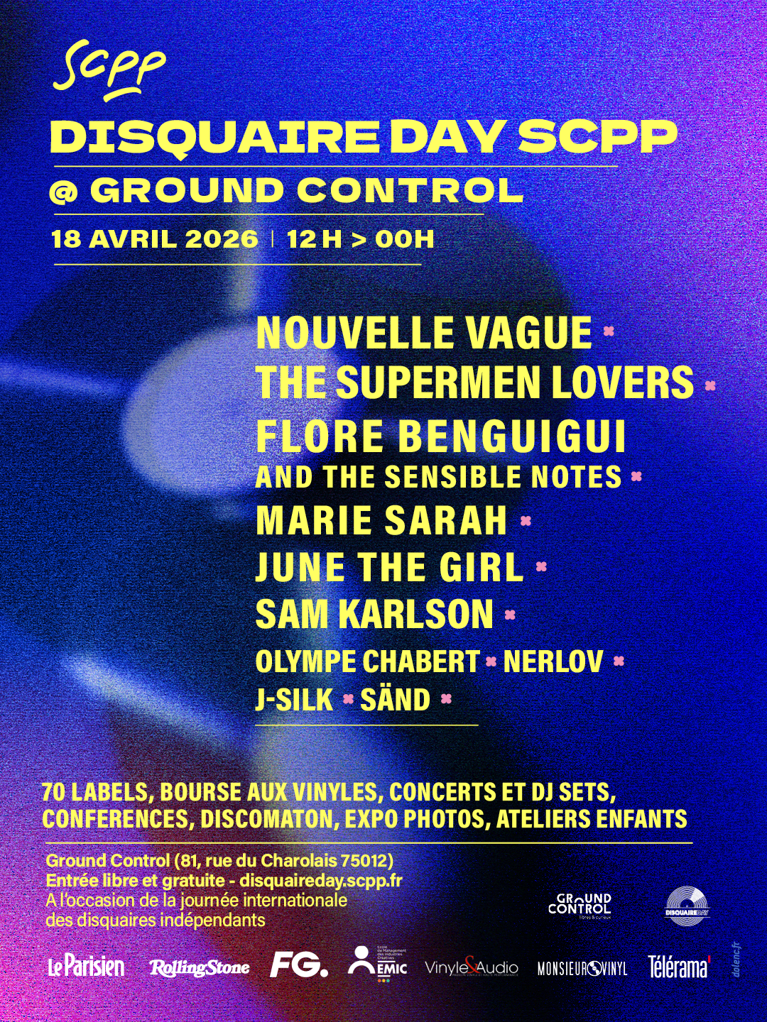 Affiche DD 2026 - Tous les artistes et DJ